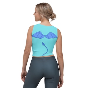 Panic Hercules Villain Sidekick All-Over Running Costume Women&#39;s Sport Crop Top