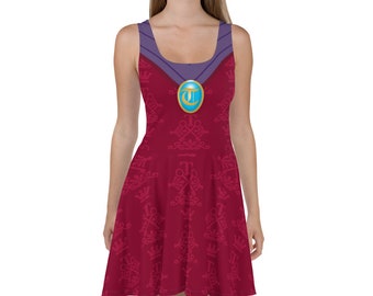cinderella skater dress Cinderella Inspired Skater Dress, Disney Meet Me at Midnight Dress,  Princess Cartoon Summer Dress for Women, Disney Girls Trip Dress
