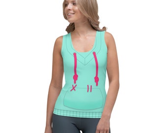 Vanellope Von Schweetz Wreck It Ralph All-Over Running Costume Women's Sport Tank Top