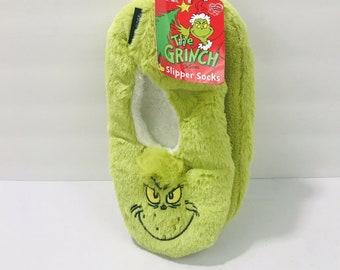 grinch slippers mens