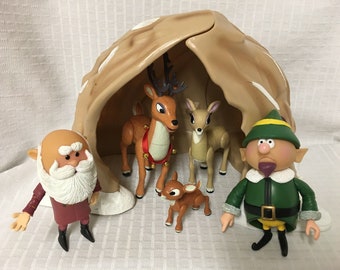 Rudolph the Red Nosed Reindeer Kids House Slippers Medium NWT Size 13