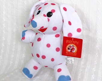 pink polka dot elephant misfit toy