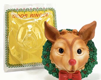 Rudolph the Red Nosed Reindeer Kids House Slippers Medium NWT Size 13