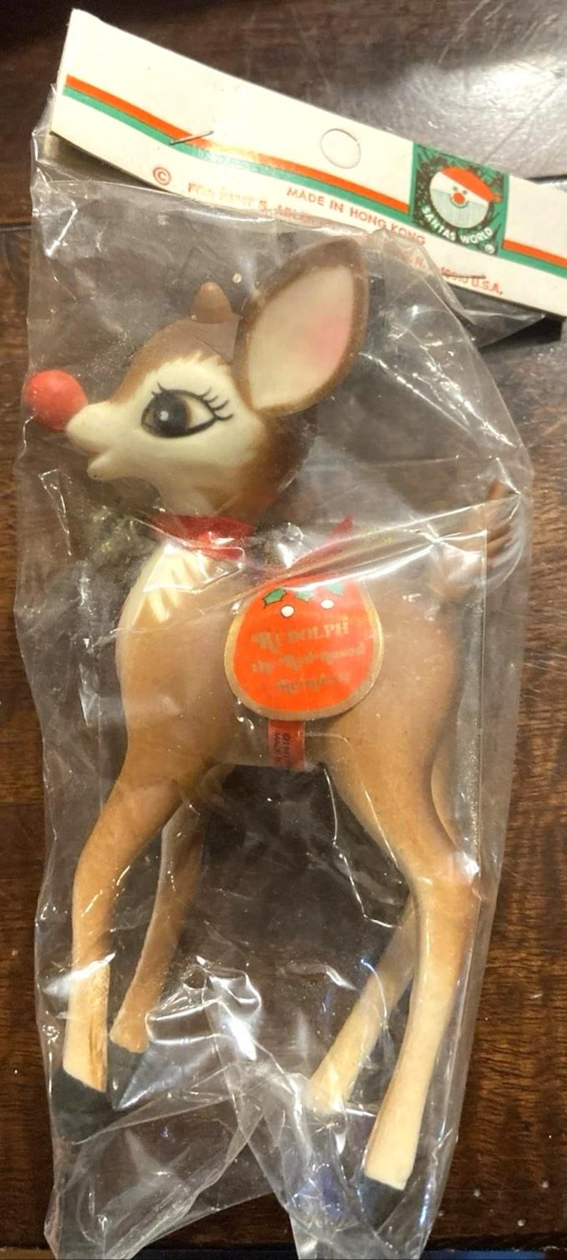 Vintage RLM Long Legged Rudolph Reindeer NOS Figurine: Rare 6