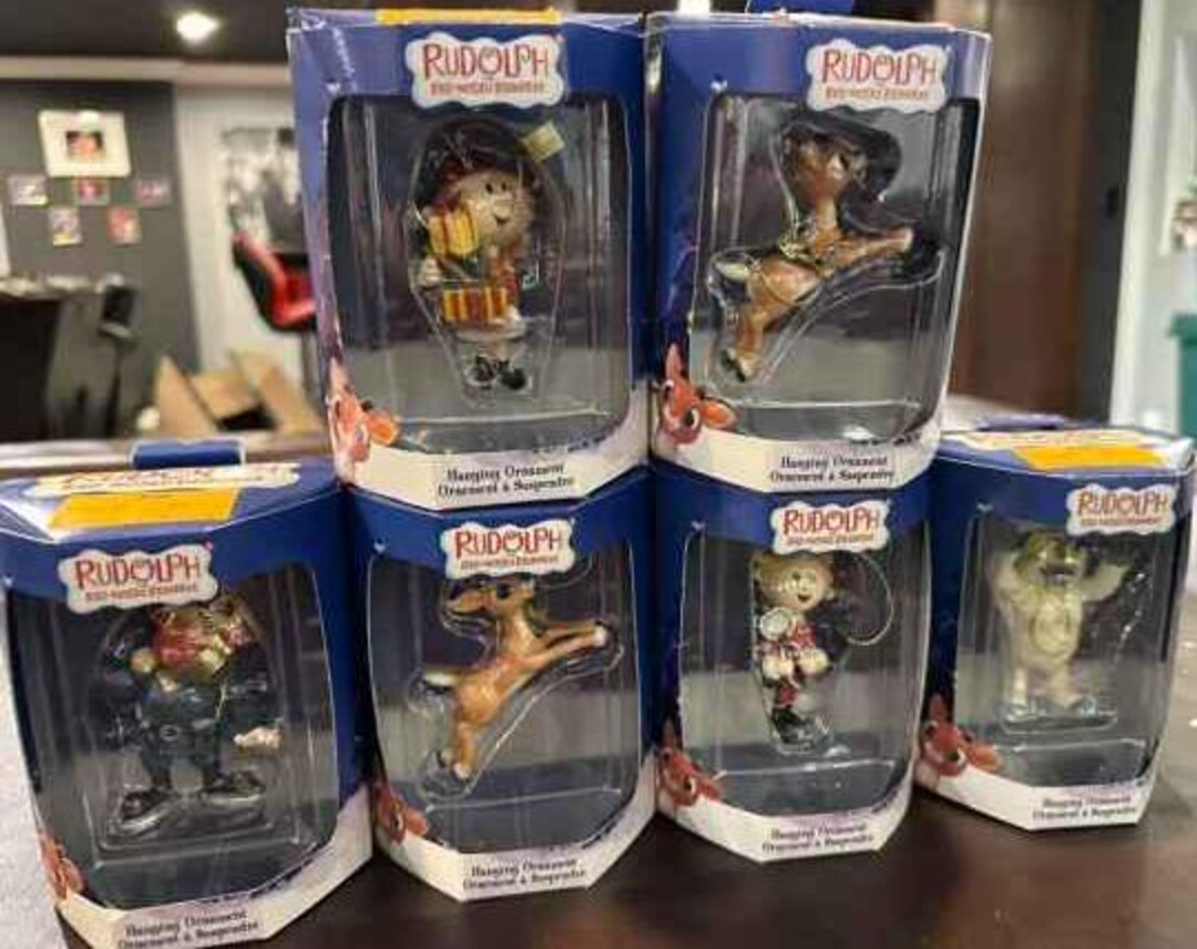 Rudolph Ornaments 1999 Vintage Enesco CVS Rudolph Reindeer Island of ...