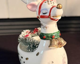 Vintage Ucagco NOEL NOE Snowman Salt and Pepper Set Christmas