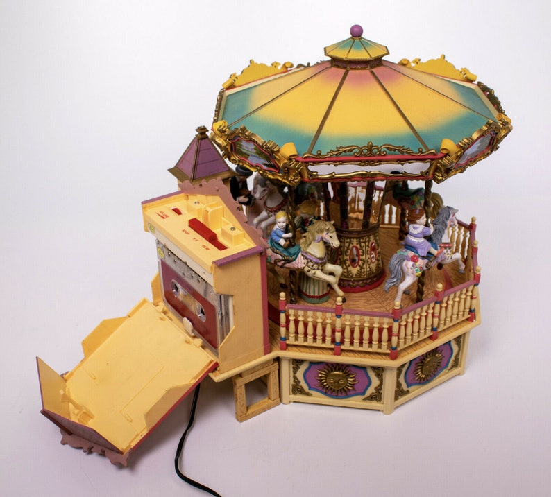 RARE Huge Vintage Enesco Calliope Victorian Carousel Etsy