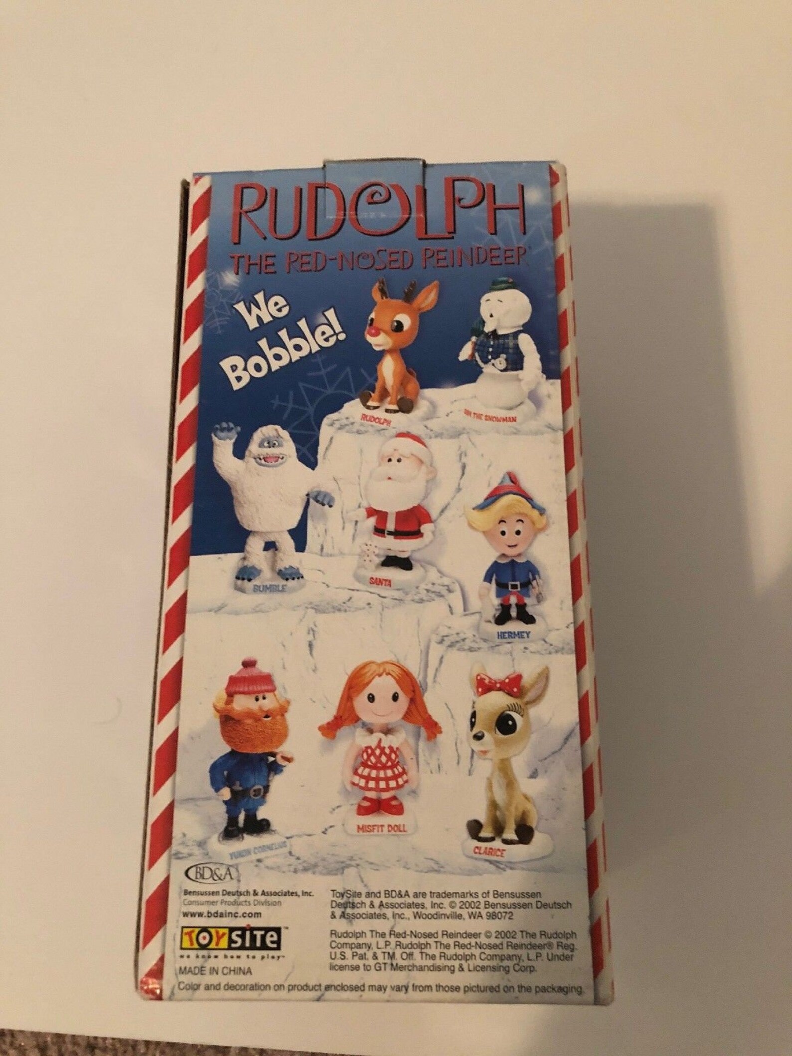 Charlie Jack in Box Bobblehead Nodder Vintage Rudolph Red Nose Etsy