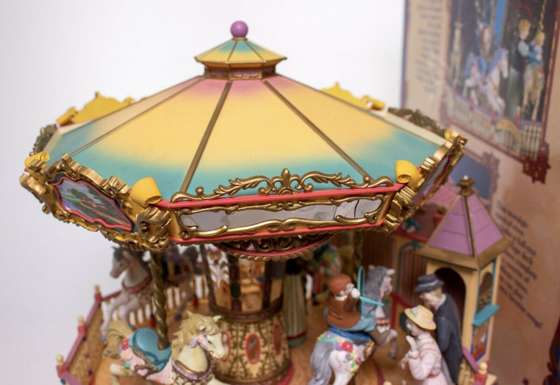 RARE Huge Vintage Enesco Calliope Victorian Carousel Etsy