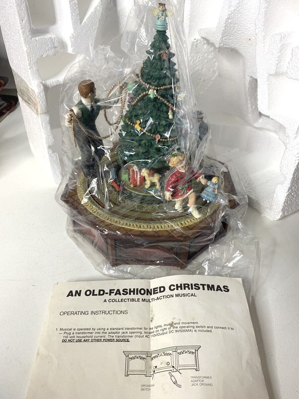 ENESCO 1990年 クリスマス タイプライター オルゴール ネズミ ねずみ