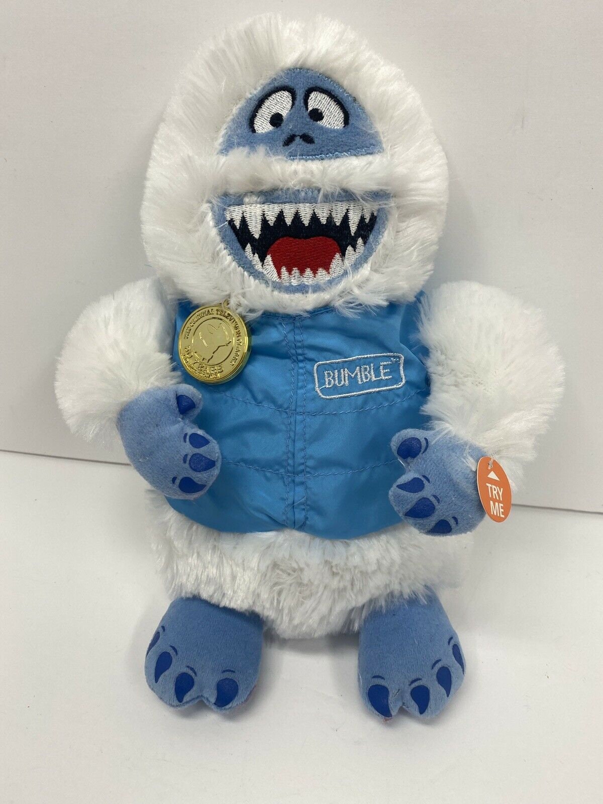 Vintage Bumble's Yeti Snow Monster Musical Sings Cheeks Lights Up 15