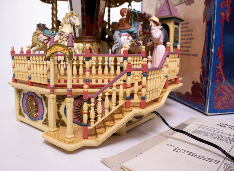 RARE Huge Vintage Enesco Calliope Victorian Carousel Etsy