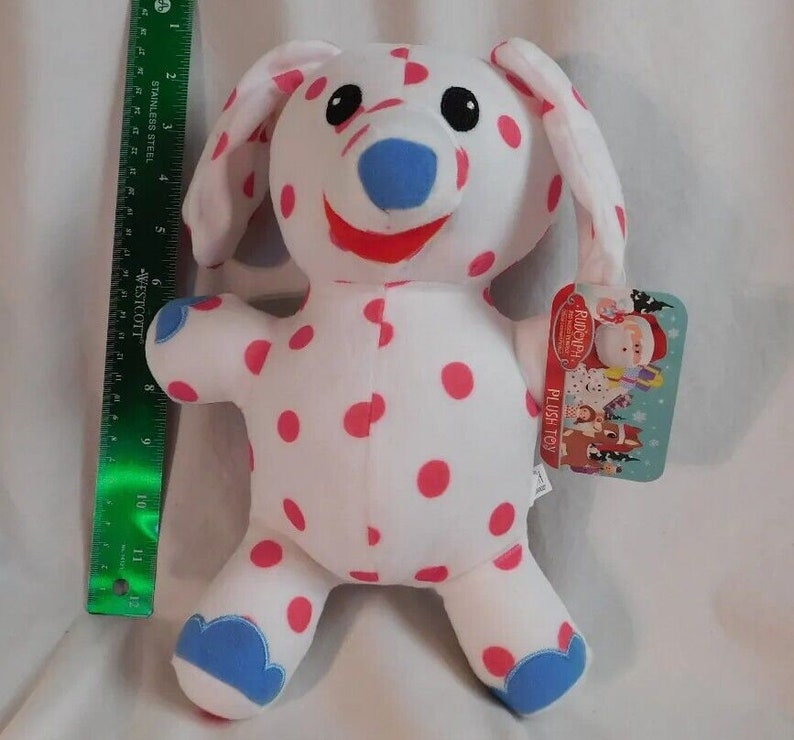 Rare Soft 12 Inch Pink Spotted Polka Dot Elephant Rudolph - Etsy