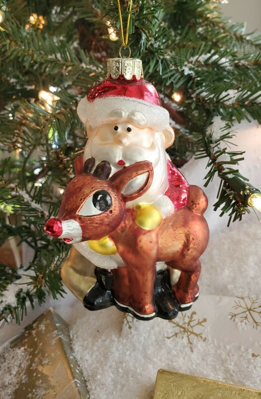 If Found Please Return Christmas Tree Ornament Rudolph Reindeer Funny Glass Vtg If Found Please Return Christmas Tree Ornament Rudolph Reindeer Funny Glass Vtg