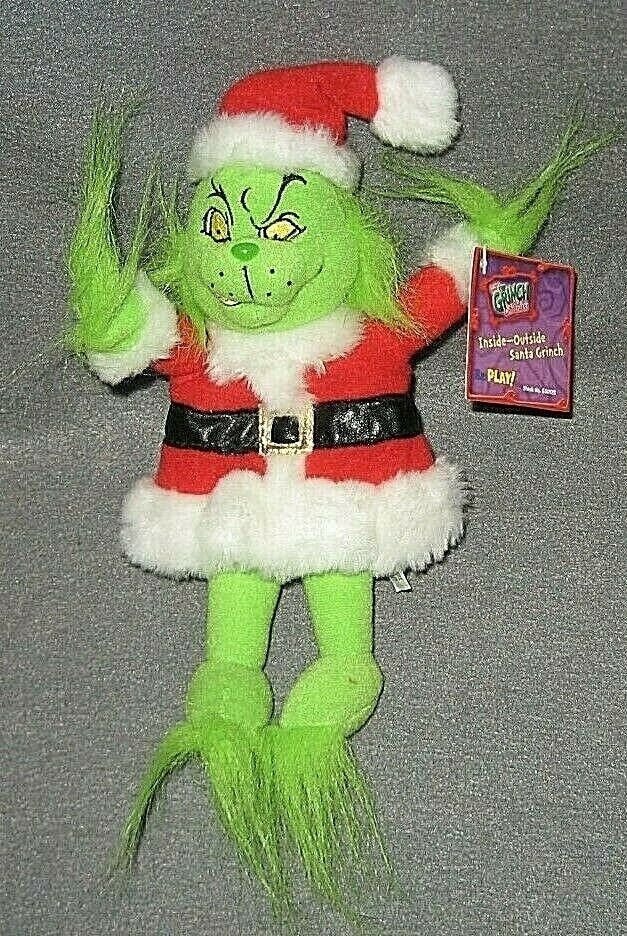 RARE Read 2000 Vintage Movie Promo How Grinch Stole Christmas Inside  Outside Turns Into Ornament Plush Doll Toy New Old Stock -  Finland
