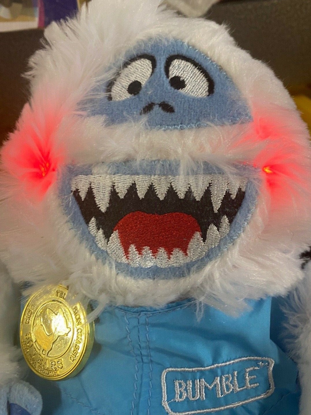 Vintage Bumble's Yeti Snow Monster Musical Sings Cheeks Lights Up 15