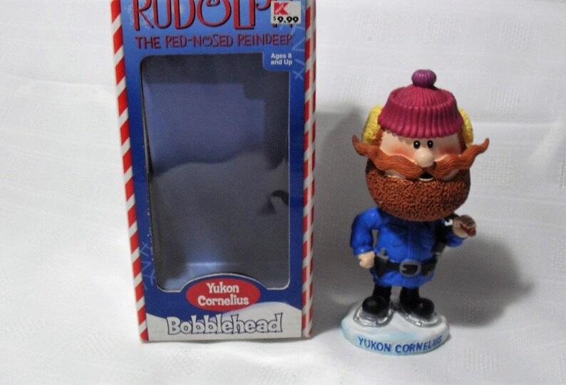 Yukon Cornelius Lumberjack Bobblehead Nodder Vintage Rudolph Reindeer Island Of Misfit Toy With Box