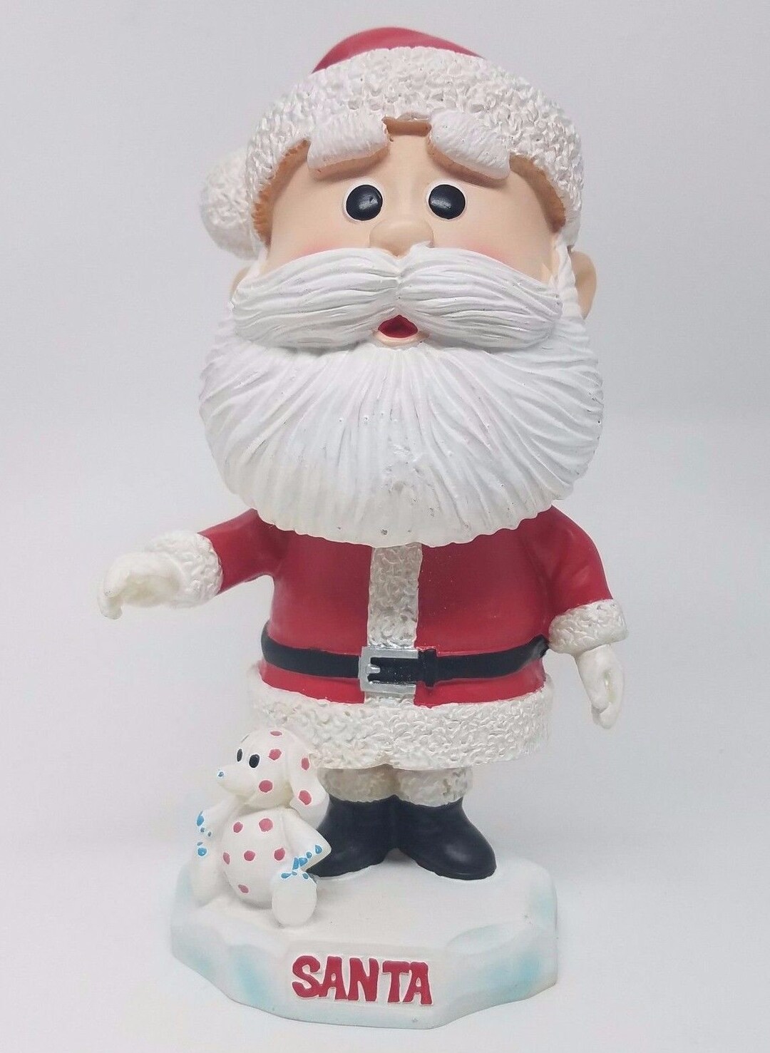 Bobblehead Nodder Santa Claus Vintage Rudolph Reindeer Island of Misfit ...