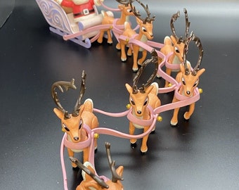 Last One! Rare! Memory Lane Return to Island of Misfit Toys Santa's Sleigh Rudolph Reindeer Action Figures Old Stock Misfit toys w/ box