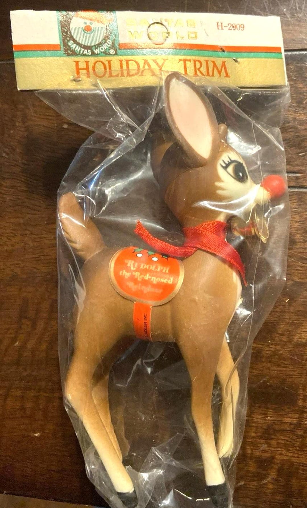 Vintage RLM Long Legged Rudolph Reindeer NOS Figurine: Rare 6