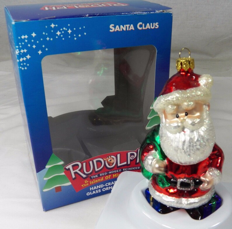 Vintage Rudolph Island Of Misfit Toys Santa Claus With Gifts Etsy