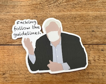 F*cking Follow the Guidelines Vinyl Sticker 3” x 2”