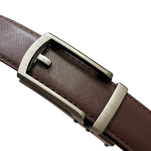 SlideBelts Ratchet Belt Buckle Only – Interchangeable Buckle, Bar-Striped Design, Fits 1.25" Straps