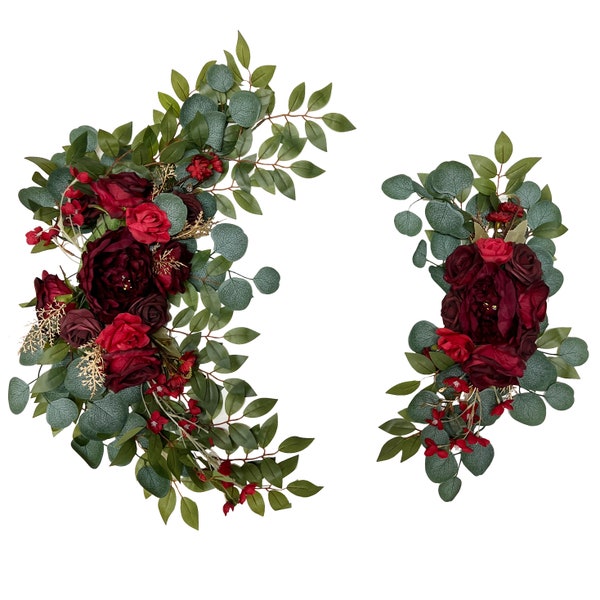 Wedding Arch Decor Artificial Flowers Red Rose