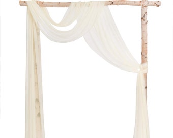 Wedding Arch Decoration Sheer Voile Fabric Draping Curtain