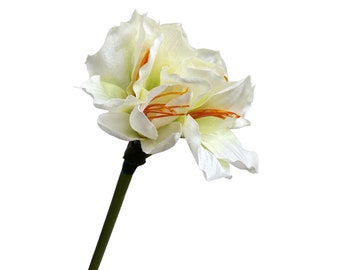 Elegant Artificial Amaryllis Set of 2, 24" with Flexible Stems