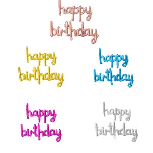 16&quot; happy birthday Backdrop Balloon Banner Gold/Sliver/Rose Gold/Blue/Pink