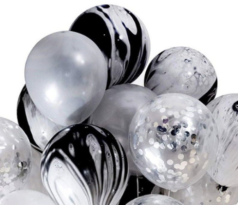 12 Confetti Latex Balloons Wedding Birthday Party Etsy