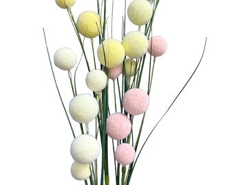 Set of 3 Artificial Dandelion Flower Stems - 28 Inches Tall
