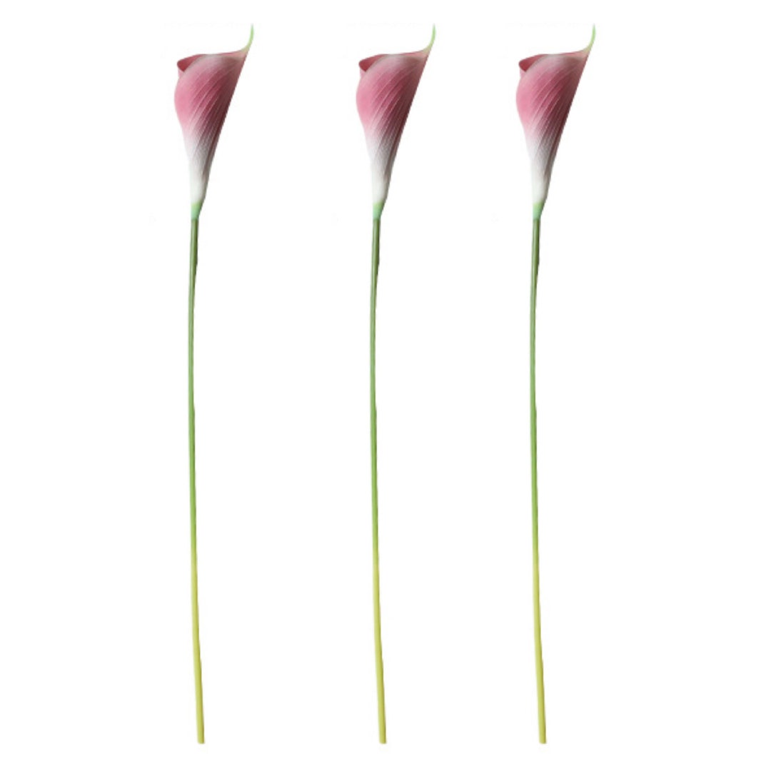 Set of 3 Artificial Calla Lily Stems 25 Inch Tall Etsy