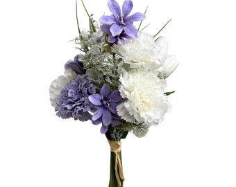 Lavender & White Carnation and Tulip Bouquet