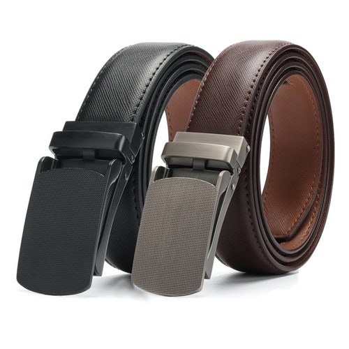 Men's Click Ratchet Belt Dress With 