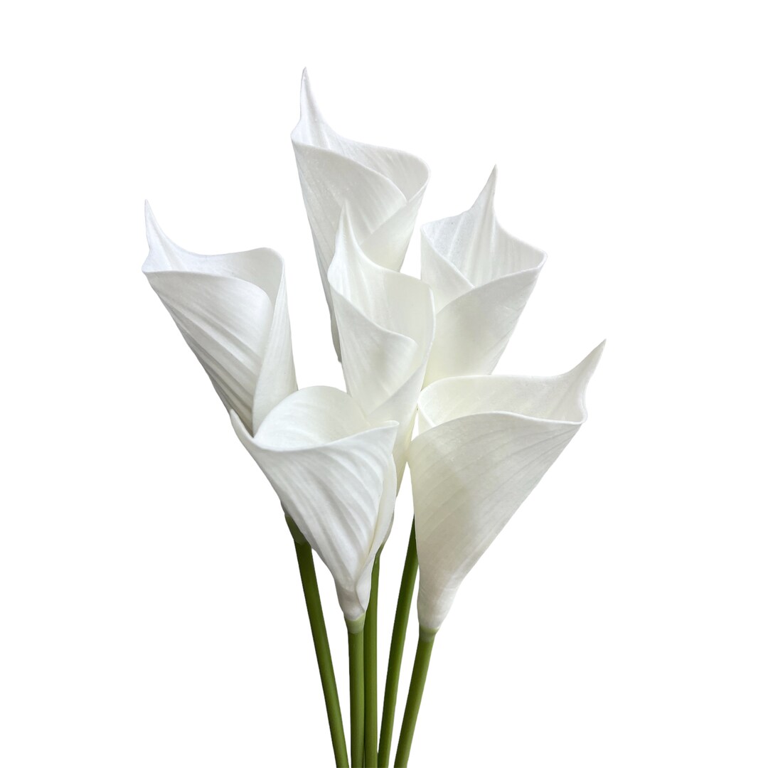 Set of 3 Artificial Calla Lily Stems 25 Inch Tall Etsy
