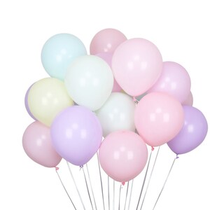 100Pack 10in Globos de Macaron de Látex Decoración de fiesta de cumpleaños