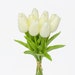 Beautiful Artificial Real Touch Tulip Stems White/Pink/Purple/Orange/Red/Yellow Bunch of 10 