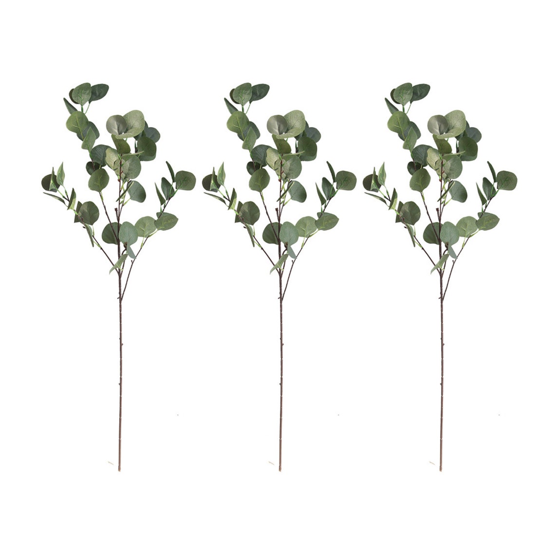 33 Inch Tall Artificial Eucalyptus Stems Floral Arranging Etsy