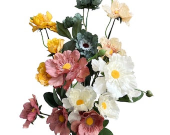 Artificial Poppy Flower Stems (Set of 3)