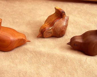 Wren, senstively carved in quality wood