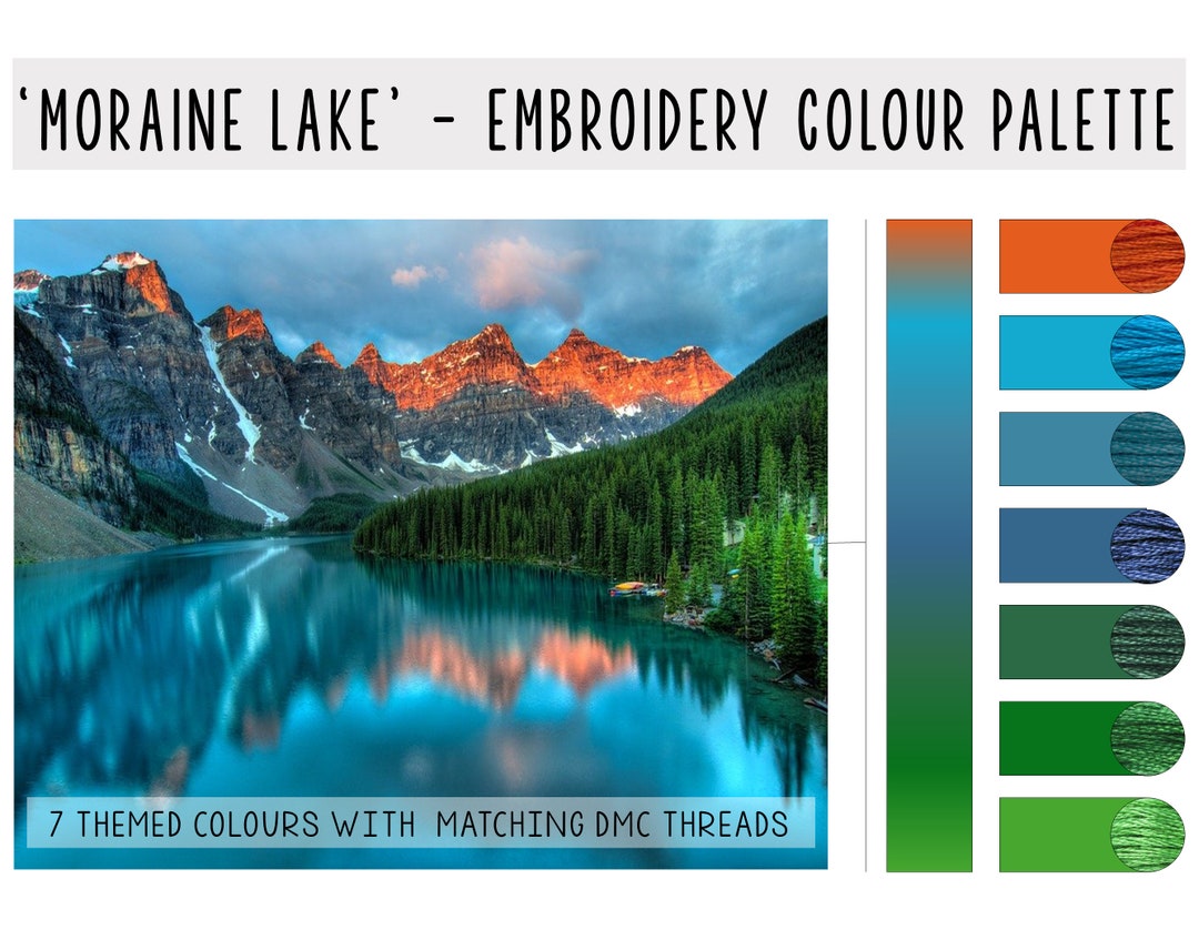 Reflections On Fall - Embroidery Color Palette (With Thread Codes)