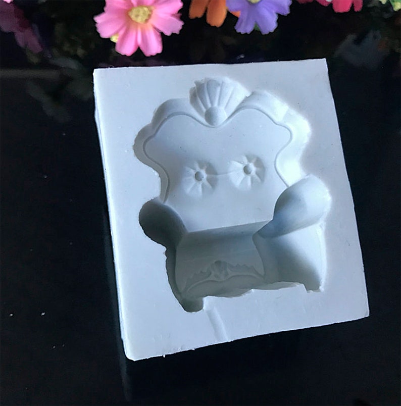 Chair Silicone Mold Fondant and Gum Paste Candy Candle Decoration Mold For Cake Decorating