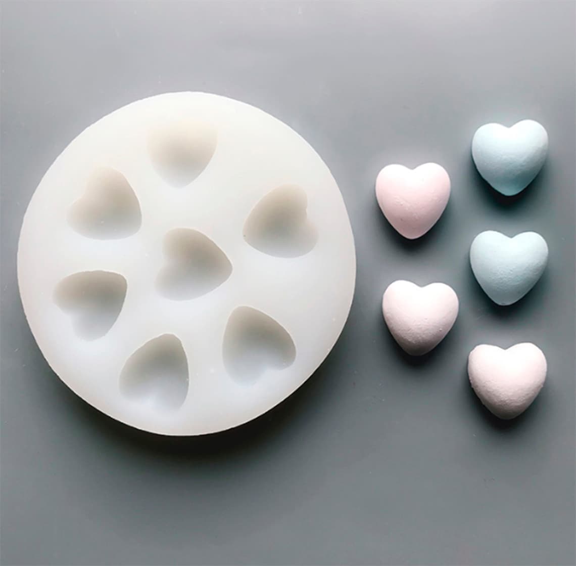 7 Heart Silicone Mold Jewelry Making Mold Mini Love Heart Etsy