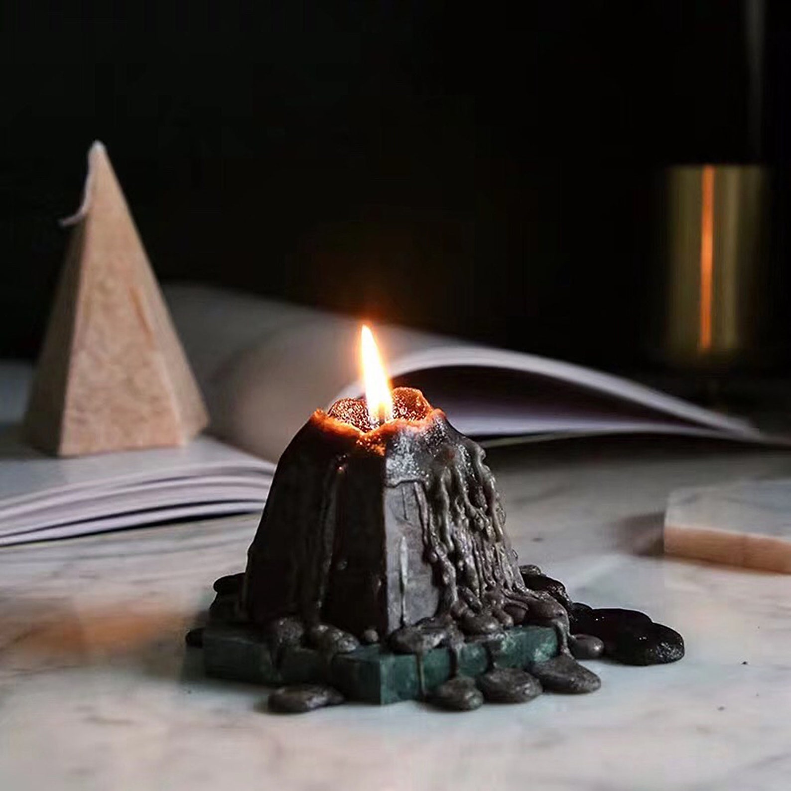 Christmas Gift Pyramid Candle Scented Candle Wedding Candle Etsy