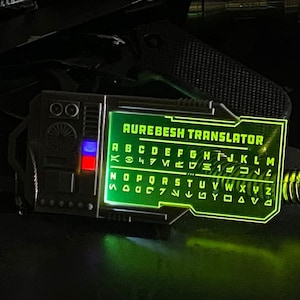 Light Up Aurebesh Translator Card | Star Wars, Galaxy’s Edge