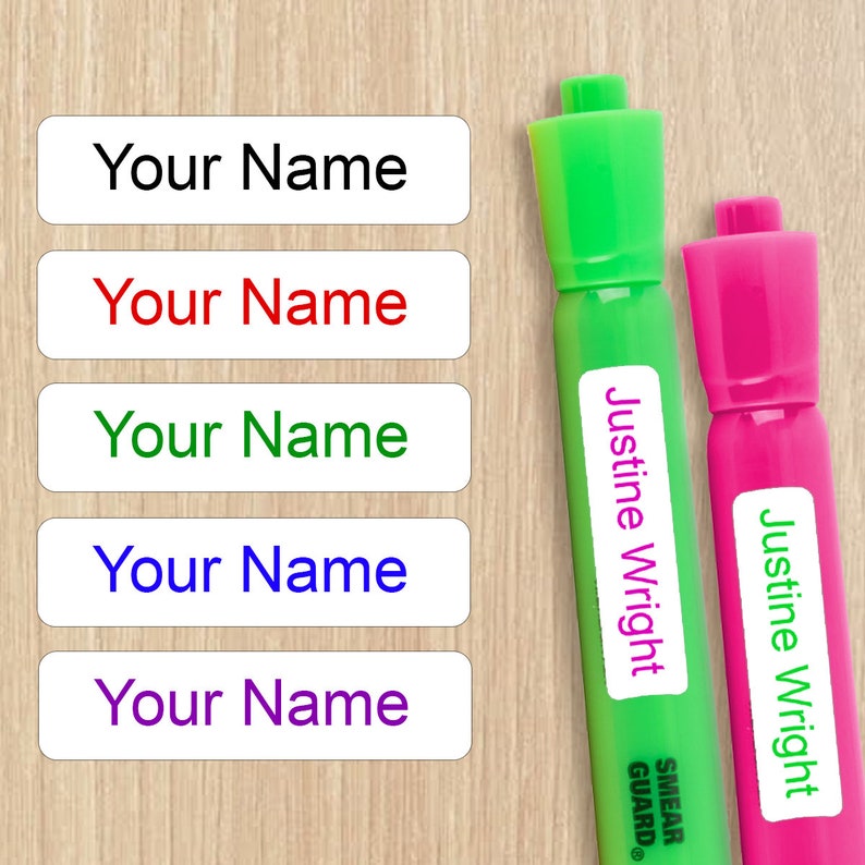 Personalized Name Labels For Kids, Custom Stickers Clothing Labels For