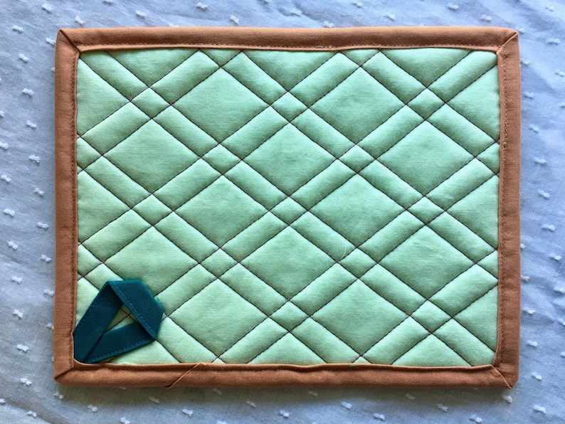 Modern Quilted Pot Holder or Hot Pad Potholders Hotpads Trivet Housewarming Gift Hostess Gift Unique Handmade