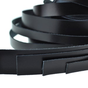 Leather strap flat | 1 meter | Width selectable | Thickness approx. 1.5 mm | Colors natural/brown/black | For jewelry and DIY projects - vegetable tanned